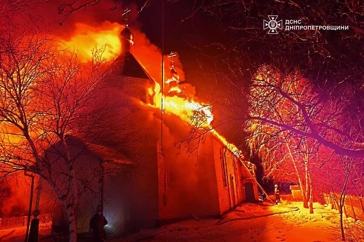 Масштабна пожежа в церкві вночі 26 січня - деталі від ДСНС