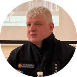 Начальник Криворізького районного управління цивільного захисту та превентивної діяльності ДСНС Олег Січкарук Начальник Криворізького районного управління цивільного захисту та превентивної діяльності ДСНС Олег Січкарук